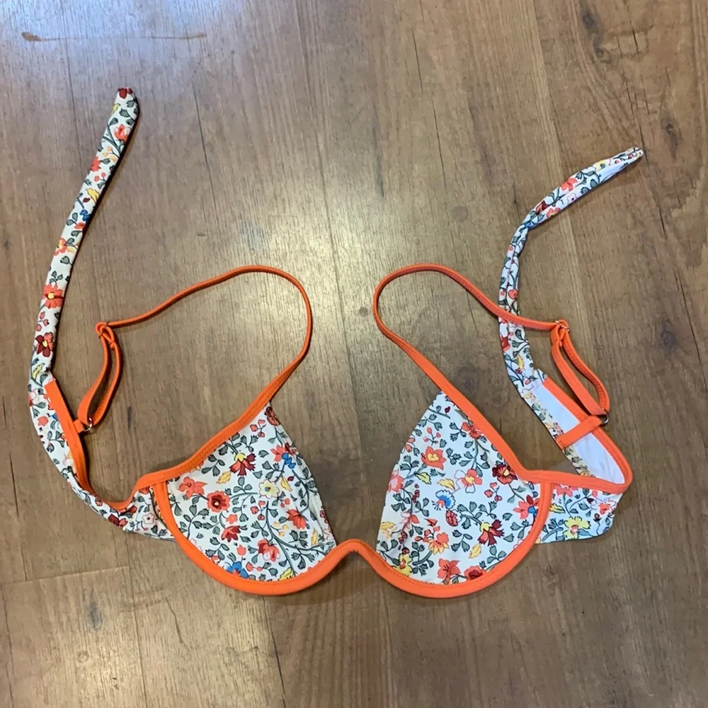 3/$23 Shein NWOT Underwire Push Up Floral Boho Western Swimsuit Bikini Top - Picture 1 of 4
